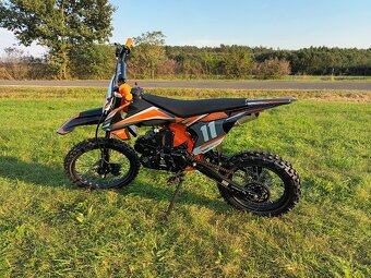 Pitbike Shark E-start 125ccm 17x14 oranžová - 6