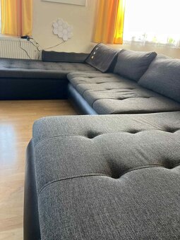 Velká rozkládací sedačka v pěkném stavu - 6