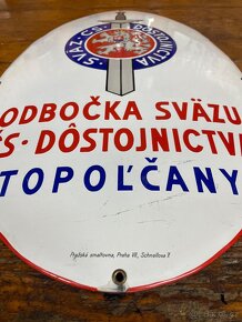 Stara reklamni plechova smaltovana cedule reklama - 6