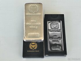 Germania Mint stříbrný slitek 1kg 1000g 999 Ag stříbro inves - 6