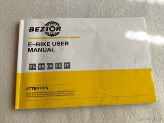 Prodám elektrokolo Bezior X500 Pro - 6