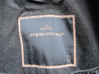 Černý elegantní kabát vel. M/L, podzim / zima - 6