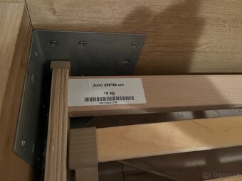 Manželská postel 160cm+ rošty+ 2x matrace - 6
