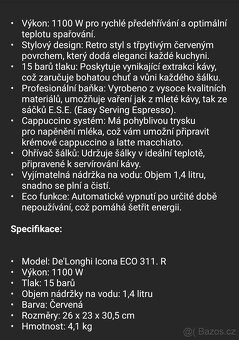 Pákový kávovar DeLongi - 6