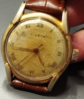 Starožitné pánské hodinky PEIRCE _SWISS rok 1925 👍👍👍 - 6