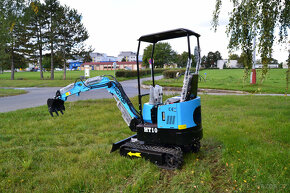 Minibagr naftový motor Koop 1000kg nekonečná otoč - 6