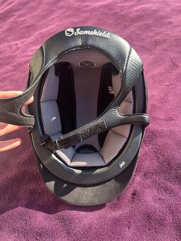 Jezdecká přilba Samshield alcantara/lesk/kůže - 6