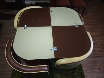 Prodám pěkný kávový retrostolek - 6