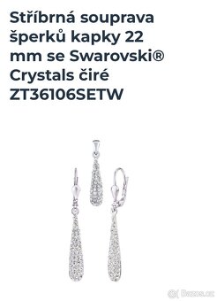 Set náušnice a přívěsek Swarovski - 6