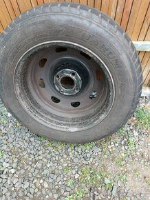 Plechový disk + pneu 195/65 R15 - 1ks - 6