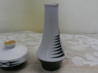 Stylová porcelánová Váza a Dóza Brusel Royal Dux - 6