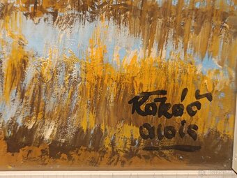 Obrazy 4ks Alois Kokáč, olej 50x70 - 6