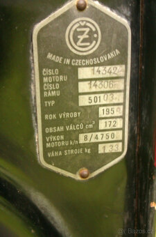 Skůtr ČZ 175 typ 501.03 - 6
