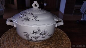 Porcelánová mísa Bohemia + váza broušená bohemia - 6