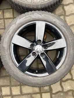 ORIGINÁL Alu Volkswagen, Škoda R16, 5x112 - TOP STAV, ZIMNÍ - 6