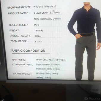 PRODÁM brodící kalhoty do pasu - 6