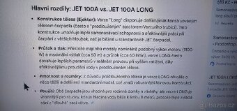 Samonasávací čerpadlo JET 100A Y verze Long - 6
