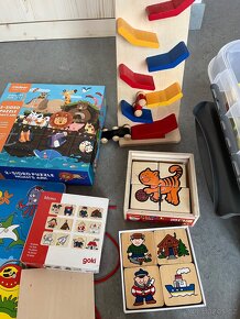 Set hraček pro 2-3 leté dítě-vkládačky,puzzle,telefony - 6