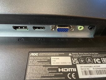 IPS 27" Monitor AOC 27E2QAE - Perfektní stav - 6