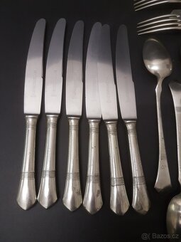Postříbřené přibory pro 6 os. Wellner - 6