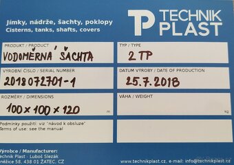 Vodoměrná dvouplášťová šachta - 6