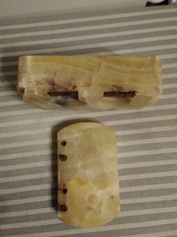 Starý historický mramorový kalamář. - 6