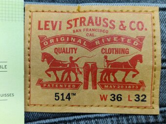 Pánské džíny Levi's 514 W36/L32=47/109cm p279 - 6