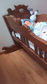 Kolébka dřevěná - stará - 6