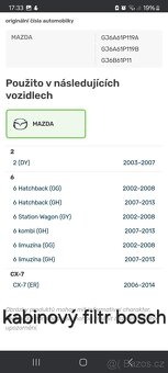 Mazda 6 kotouče, destičky, komplet filtry - 6