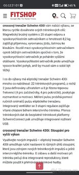 Crossovy trenazer orbitrek Schwinn 430 - 6