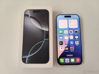 apple iphone 16 PRO 256gb White Titanium / Batéria 100% - 6