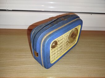 Modré kabelkové rádio Tesla 2800B-2 Mír se záručním listem - 6
