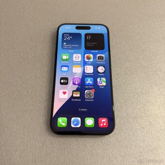 iPhone 15 Pro 128GB modrý titan, pěkný stav, rok záruka - 6