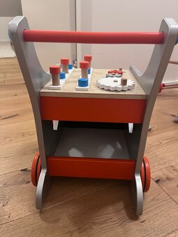BricoKids Chodítko a vozík s nářadím Janod - 6