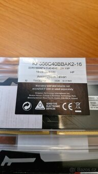 Kingston Fury DDR5 5600 2x8Gb kit RGB 2Ks - 6