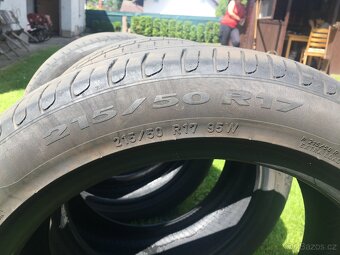 Prodám letní pneumatiky - 4ks - 215/50/R17 - 6