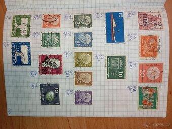 Německé poštovní známky 1951-1972 zošit - 6