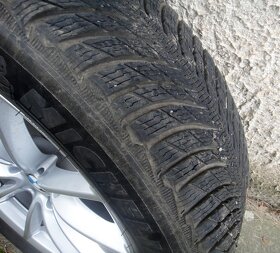 Orig alu disky na BMW se zimni pneu Michelin - 6