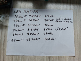 LED SUPER pracovní rampy délka od 10cm 27W  do 66cm  360w - 6