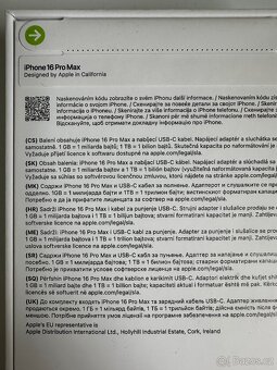 Apple iPhone 16 Pro Max, 256GB / Přírodní Titan - (Nový) - 6