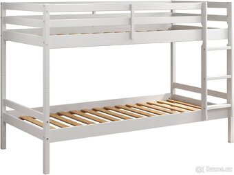 Nová patrová postel z borovice včetně roštu - 6