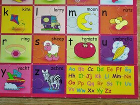 Velké puzzle anglická abeceda s obrázky 28 dílků - 6