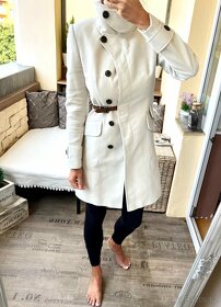 Karen Millen bílý jarní kabát, nový - 6