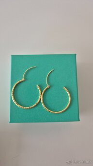 Nové stříbrné pozlacené kruhy - 6