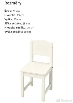 Dětská židlička IKEA Sundvik bílá - 6