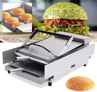 Komerční elektrický hamburger gril - 6