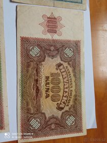 TOP BANKOVKA 1000 KUNA 1941 SÉRIE V - 6