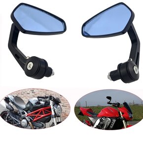Sportovní zrcátka na motorku do řidítek - 6