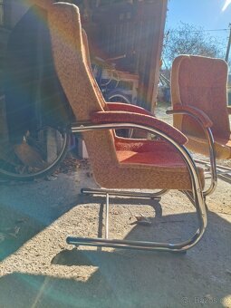 Retro chromovaná křesla - 6