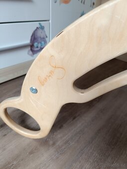 Duhová dřevěná houpačka Swing - 6